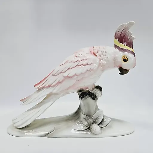Фаянсовая фигурка попугай Тюрингия