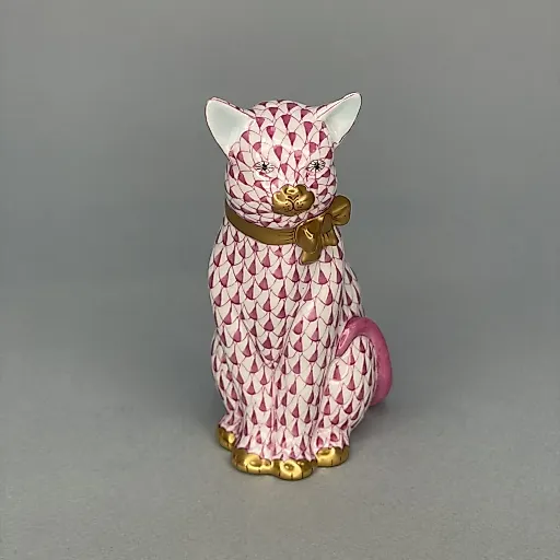 Кот с бантом Herend 1960-1970 Венгрия