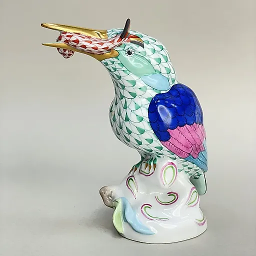 Фигурка "Зимородок с рыбой в клюве" 1960-70 гг