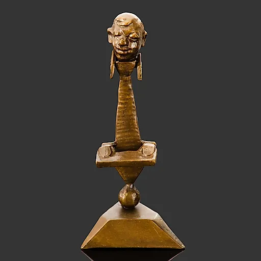 Статуэтка "Клавишник" ("Музыкант"), бронза, литье, Европа, 1970-1990 гг.