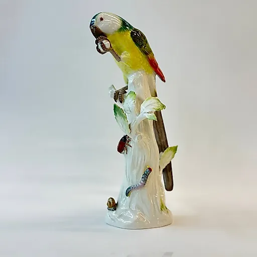 Фарфоровая скульптура «Попугай» от Meissen, Германия, 1948 год