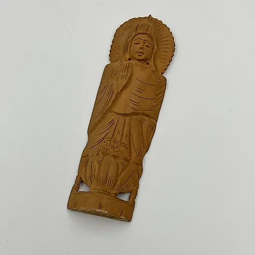 Миниатюрная статуэтка Будды из дерева, резьба, Индия, конец XX века