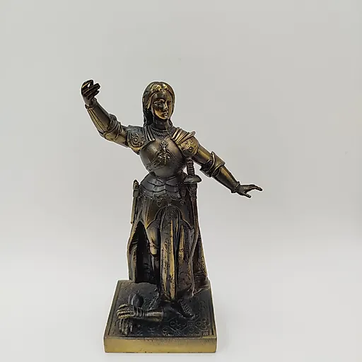 Статуэтка Жанна д'Арк из литого металла, Франция, 2010-е годы