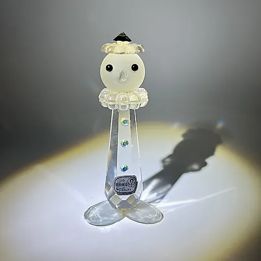 Стеклянная статуэтка "Клоун", Bohemia Crystal, Чехословакия, 1970-1990 гг.
