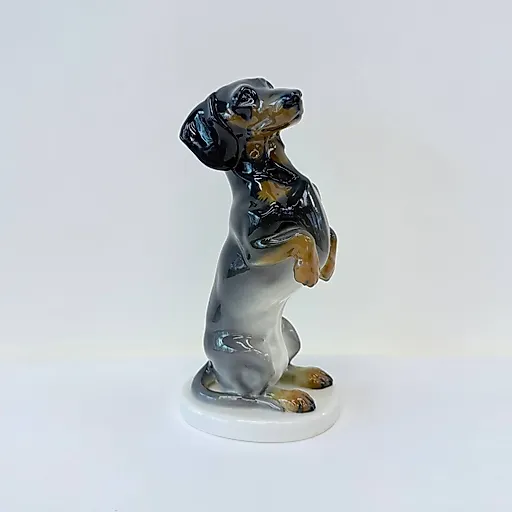 Фарфоровая статуэтка Таксы от KPM, Германия