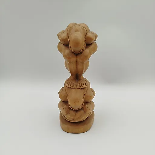 Резная деревянная статуэтка «Акробаты», Азия, конец XX века