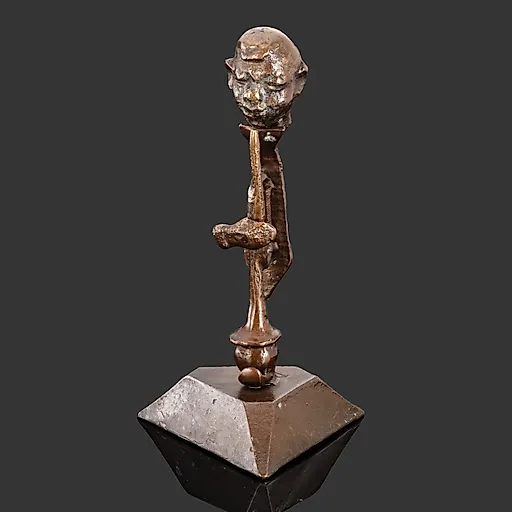 Бронзовая статуэтка "Трубач", литье, Европа, 1970-1990 гг.