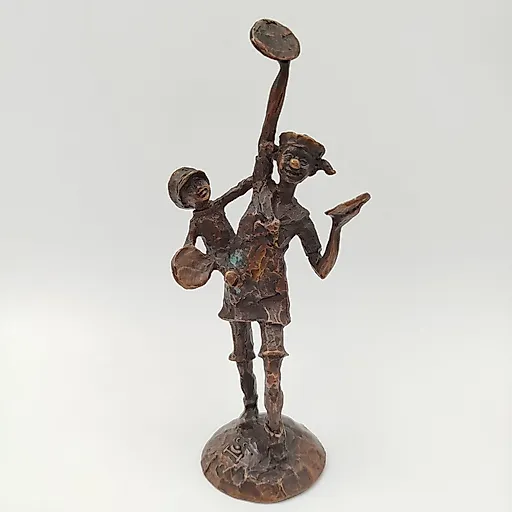 Бронзовая статуэтка "Артисты цирка" от мастерской Da Vinci, Нидерланды, 2010-е