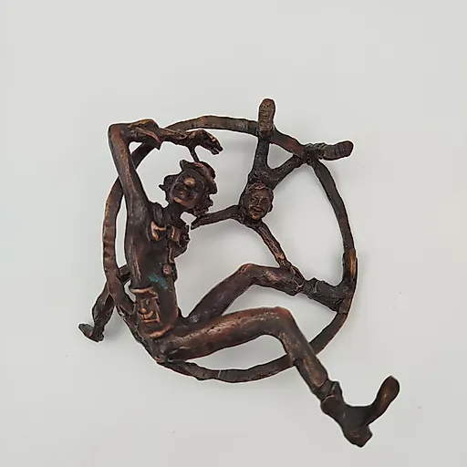 Бронзовая статуэтка "Артисты цирка" (Акробатический этюд), мастерская Da Vinci, Нидерланды, 2010-2015 гг.