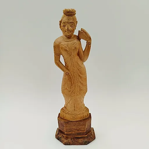Статуэтка Индианка из дерева, резьба, Индия, 1970-1990 гг.