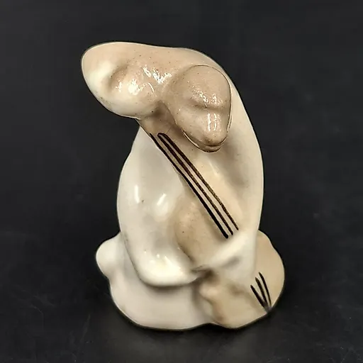 Фарфоровая статуэтка "Мартышка" из серии "Малый квартет", Ленинградский завод «Стройфаянс», СССР, 1950-1960-е годы