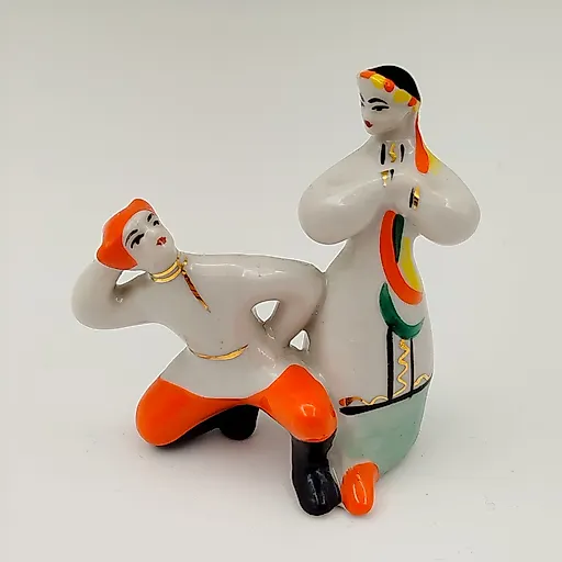 Фарфоровая статуэтка 'Гопак' (Гопачок), Полонский ЗХК, СССР