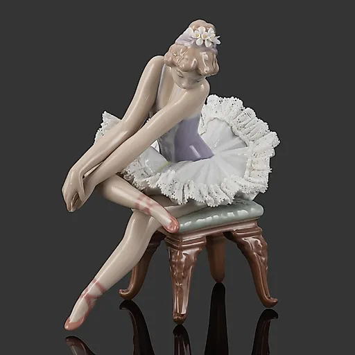 Фарфоровая статуэтка "Вечер премьеры" с балериной, Lladro, Испания, 1987 год