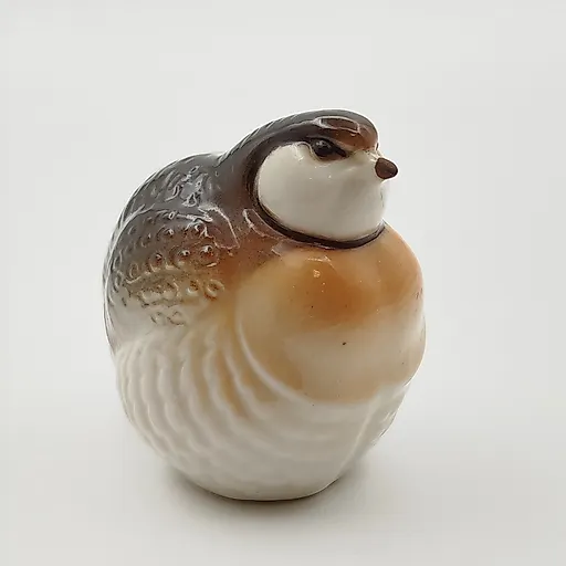 Фарфоровая статуэтка "Каменная куропатка" с аэрографией, ЛФЗ СССР 1980-е
