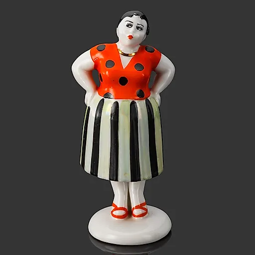 Фарфоровая статуэтка "Склочница" из серии "Разговор", ЛЗФИ, СССР, 1950-е