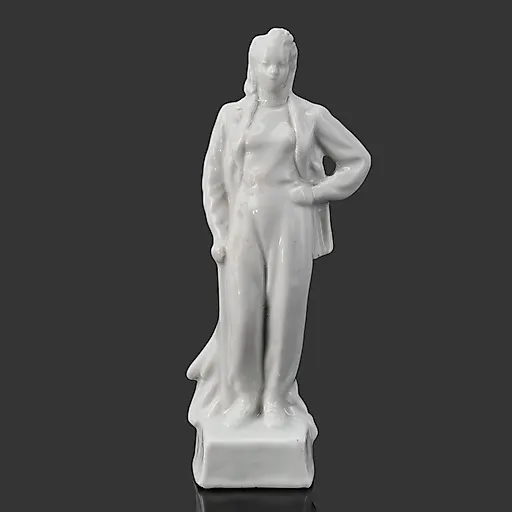 Фарфоровая скульптура «Девушка-геолог» авторства А.Д. Бржезицкой, Дулевский завод, СССР, 1940-1950-е годы