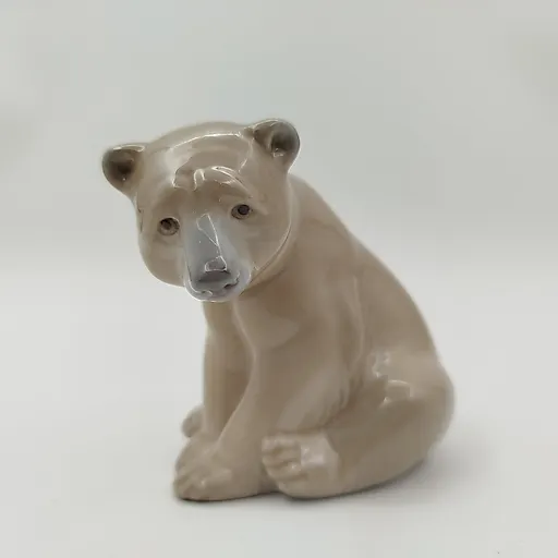 Фарфоровая статуэтка Lladro «Бурый медведь», Испания, 1971-1974