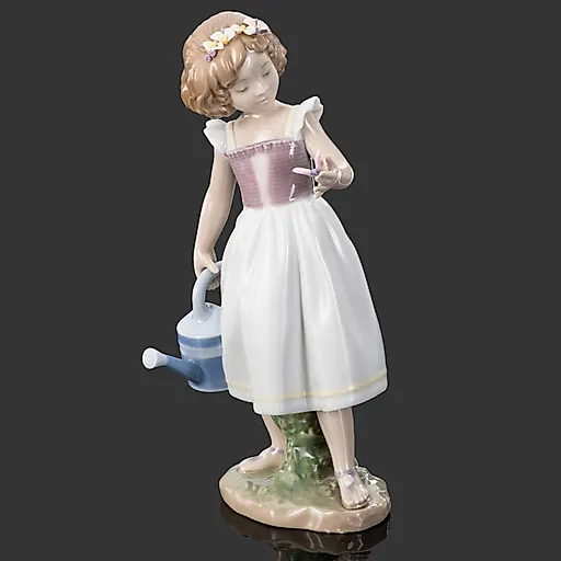 Фарфоровая статуэтка Lladro «Доброе утро, бабочка» (Good Morning Butterfly), Марко Антонио Ногерон, Испания, 2010