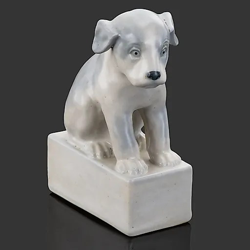 Фарфоровая статуэтка «Щенок», роспись, СССР, 1930-1950 гг.