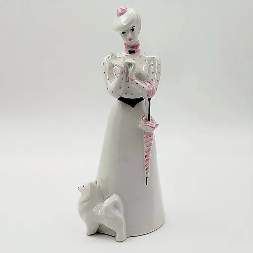 Фарфоровая статуэтка «Дама с собачкой», Дулёво, 1987 г.