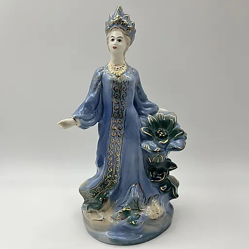 Фарфоровая статуэтка Хозяйка медной горы, Гжель, СССР, 1950-1960