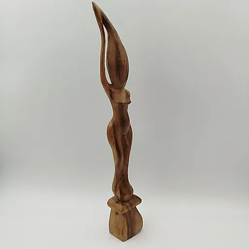 Статуэтка «Африканка» из дерева, резьба, Африка, 1970-2000 гг.