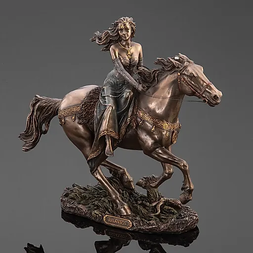 Статуэтка Рианнон богиня лошадей из полистоуна Veronese, Тайвань