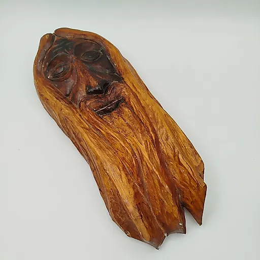 Статуэтка Леший из дерева, резьба, СССР, 1980-1990