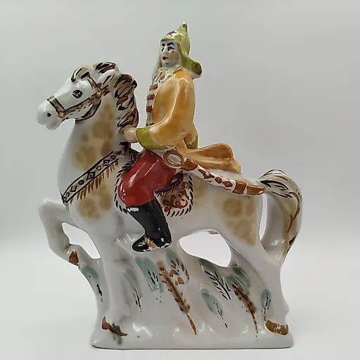 Фарфоровая статуэтка «Красный витязь» (Буденовец), Полонский ЗХК, Украина, 1980-2000 гг.