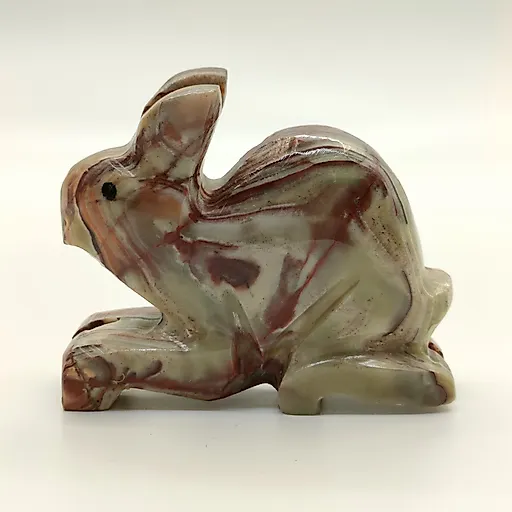 Статуэтка Заяц из оникса, ручная резьба, Азия, 2000-2015 гг.