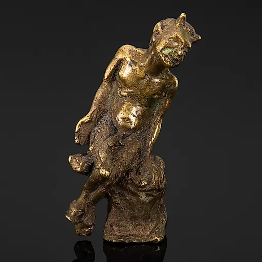 Статуэтка Сатир (Фавн) из бронзы, литье, Западная Европа, 1930-1960