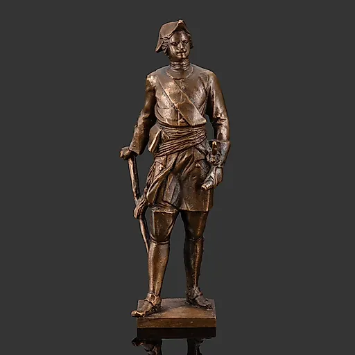 Бронзовая статуэтка Петра I, литье, СССР, 1970–1990-е годы