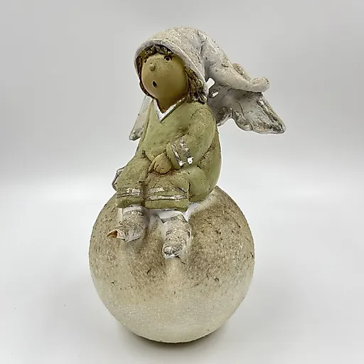 Гипсовая статуэтка «Ангелочек на шаре», Европа, 2000 год