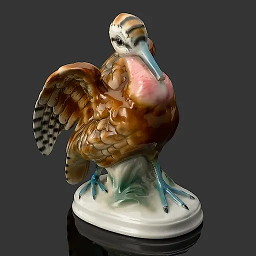 Фарфоровая статуэтка «Птица» с росписью, Unterweissbach, Германия, 1956-1962