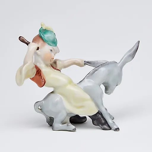 Фигурка "Мальчик на осле" - View 4