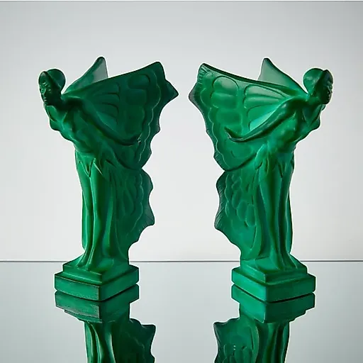 Статуэтка из малахитового стекла "Nude Flying Lady" - View 2