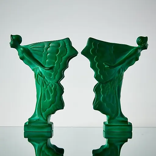 Статуэтка из малахитового стекла "Nude Flying Lady" - View 6