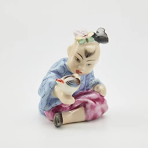 Статуэтка "Китаец с птичкой" - View 2