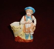 Статуэтка девочка, фигурка, вазочка 1915 год, Германия (оригинал)